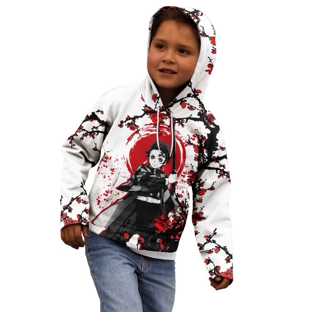 Zenitsu Agatsuma - Demon Slayer Kid Hoodie Anime Text Pattern Style