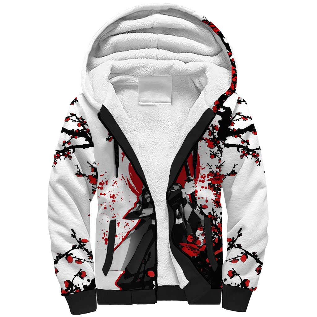 Zenitsu Agatsuma - Demon Slayer Sherpa Hoodie Anime Text Pattern Style