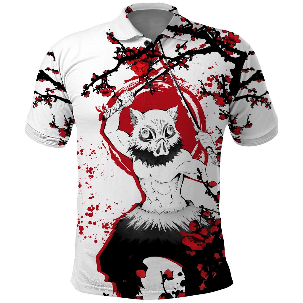 Inosuke Hashibira - Demon Slayer Polo Shirt Anime Japan Style
