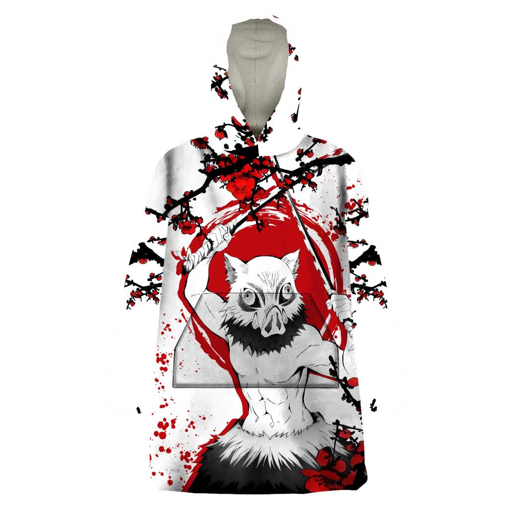 Inosuke Hashibira - Demon Slayer Wearable Blanket Hoodie Anime Japan Style