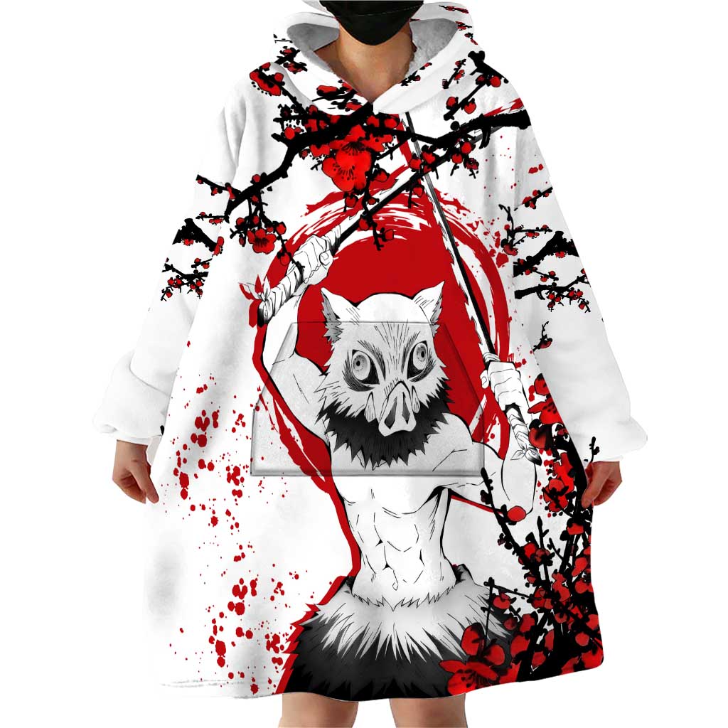 Inosuke Hashibira - Demon Slayer Wearable Blanket Hoodie Anime Japan Style