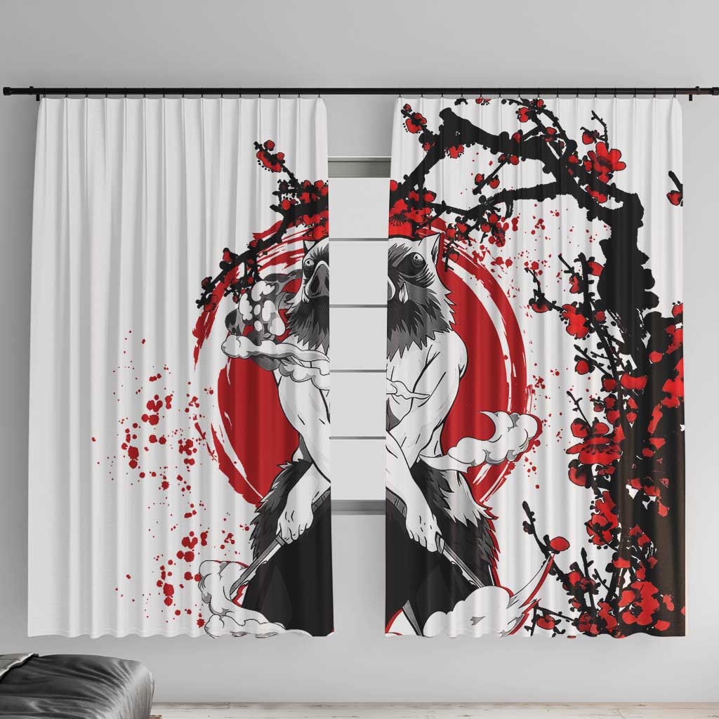 Inosuke Hashibira - Demon Slayer Window Curtain Anime Japan Style
