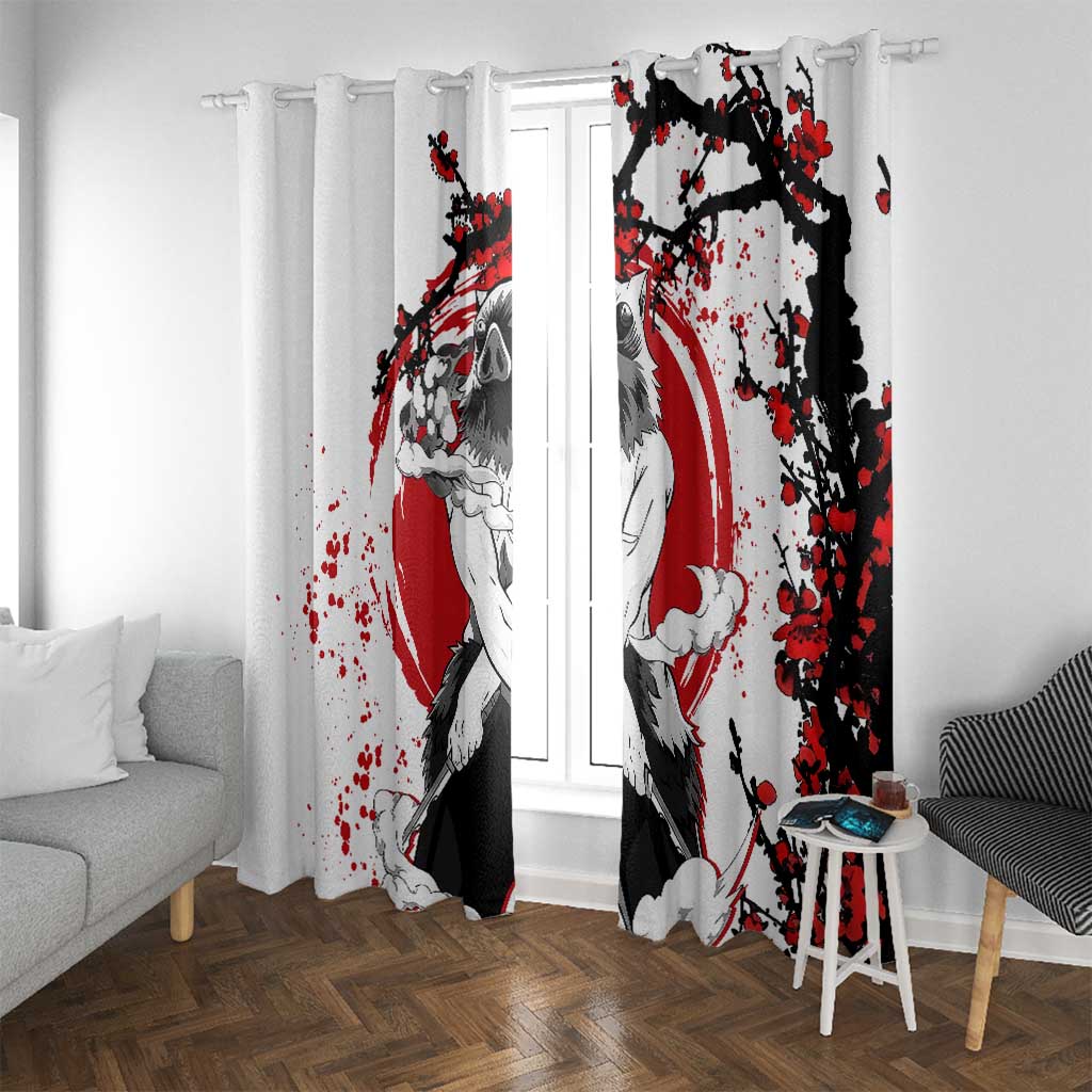 Inosuke Hashibira - Demon Slayer Window Curtain Anime Japan Style