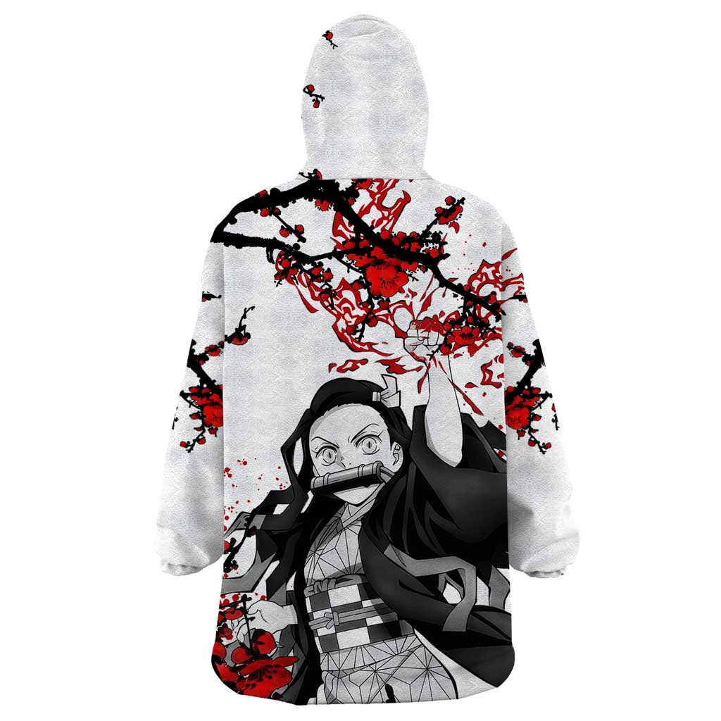 Nezuko Kamado - Demon Slayer Wearable Blanket Hoodie Anime Japan Style