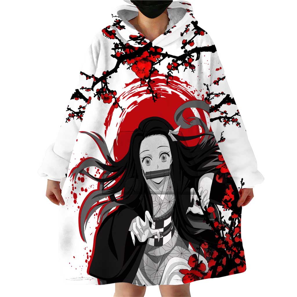 Nezuko Kamado - Demon Slayer Wearable Blanket Hoodie Anime Japan Style