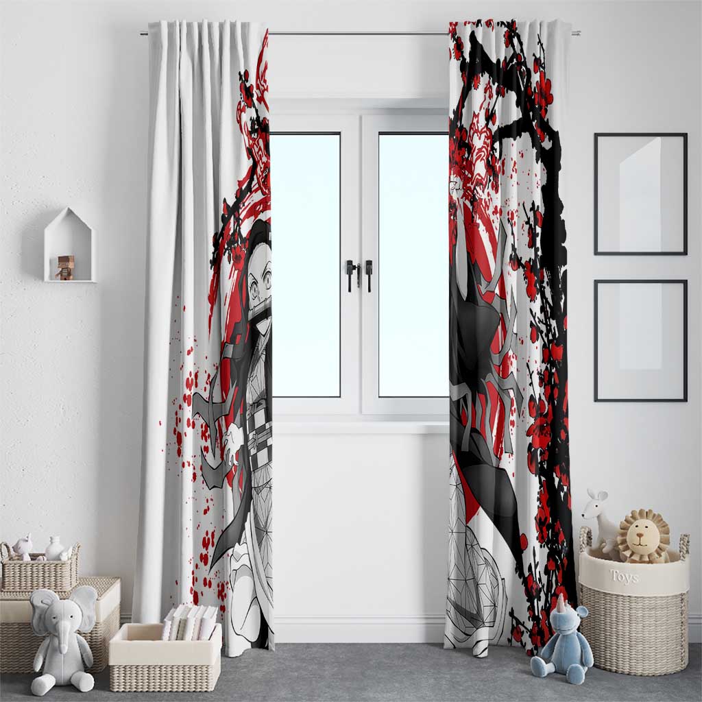 Nezuko Kamado - Demon Slayer Window Curtain Anime Japan Style
