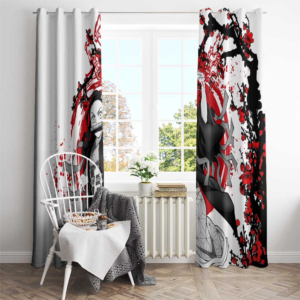 Nezuko Kamado - Demon Slayer Window Curtain Anime Japan Style