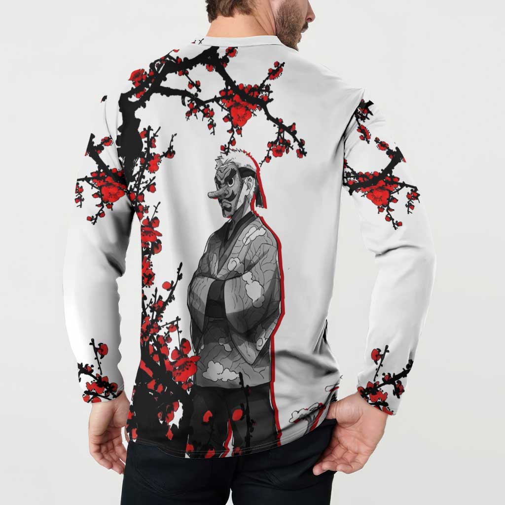 Urokodaki Sakonji - Demon Slayer Button Sweatshirt Anime Japan Style