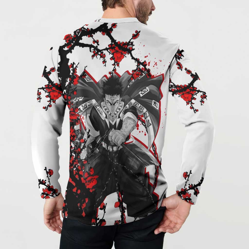 Gyomei Himejima - Demon Slayer Button Sweatshirt Anime Japan Style