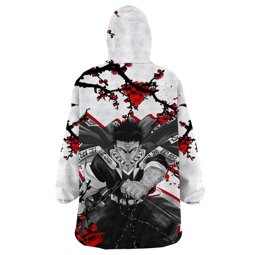 Gyomei Himejima - Demon Slayer Wearable Blanket Hoodie Anime Japan Style