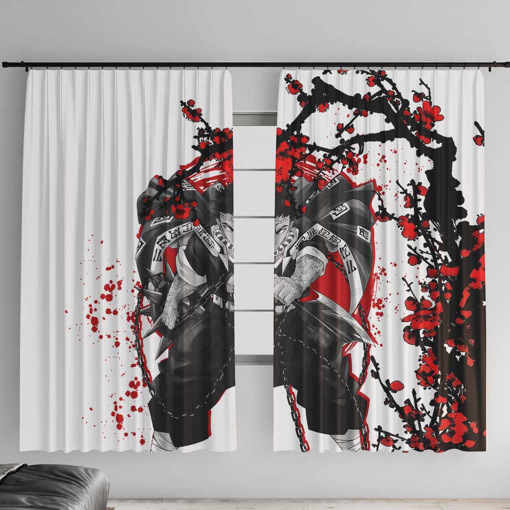 Gyomei Himejima - Demon Slayer Window Curtain Anime Japan Style