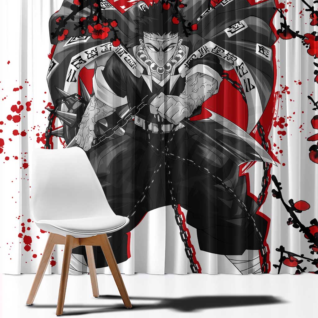 Gyomei Himejima - Demon Slayer Window Curtain Anime Japan Style