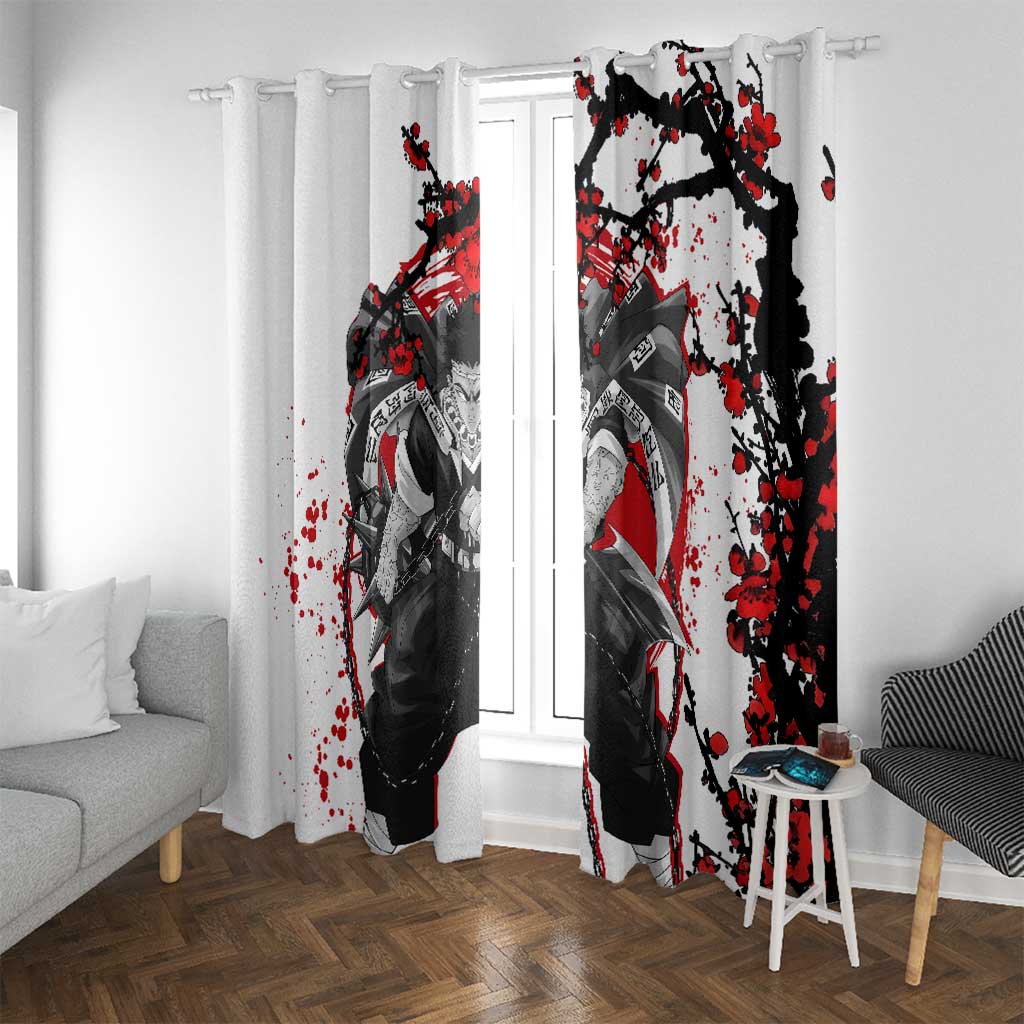 Gyomei Himejima - Demon Slayer Window Curtain Anime Japan Style