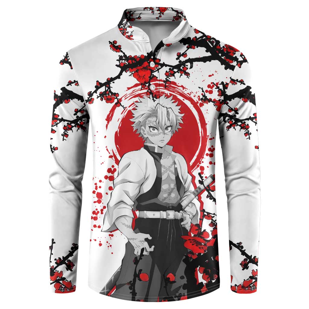 Sanemi Shinazugawa - Demon Slayer Button Sweatshirt Anime Japan Style