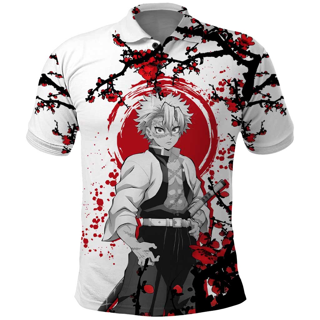 Sanemi Shinazugawa - Demon Slayer Polo Shirt Anime Japan Style