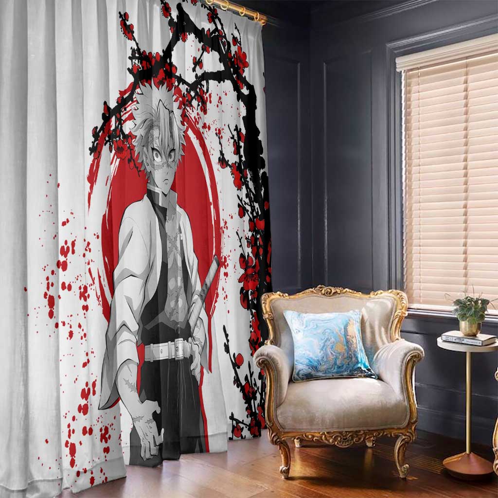 Sanemi Shinazugawa - Demon Slayer Window Curtain Anime Japan Style