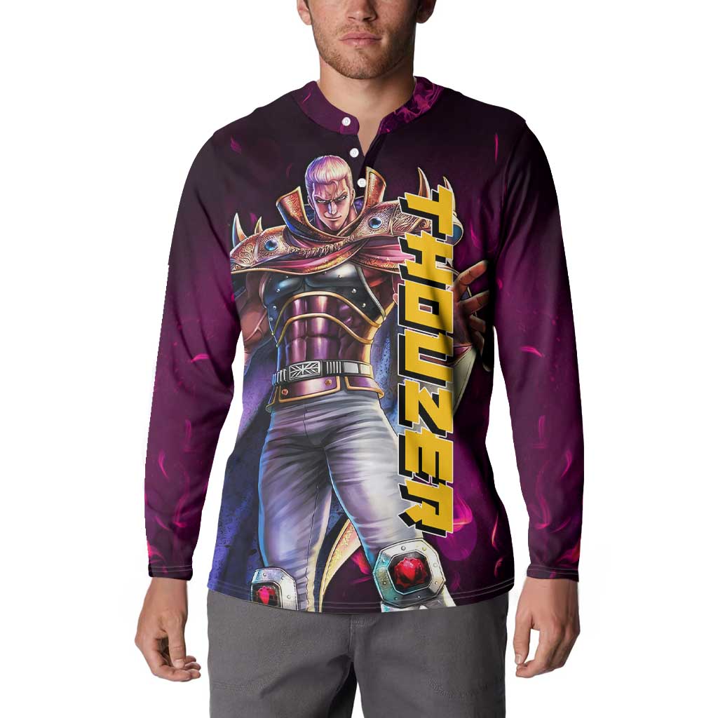 Thouzer - Fist Of The North Star Button Sweatshirt Anime Style