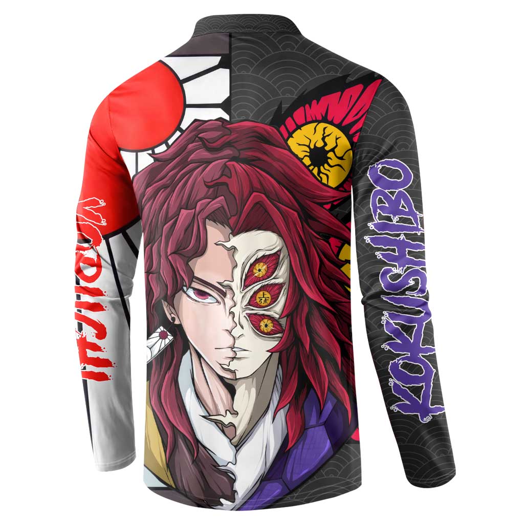 Kokushibo And Yoriichi - Demon Slayer Button Sweatshirt Anime Style
