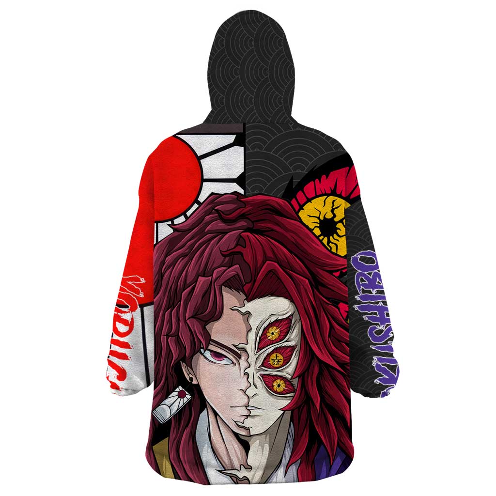Kokushibo And Yoriichi - Demon Slayer Wearable Blanket Hoodie Anime Style