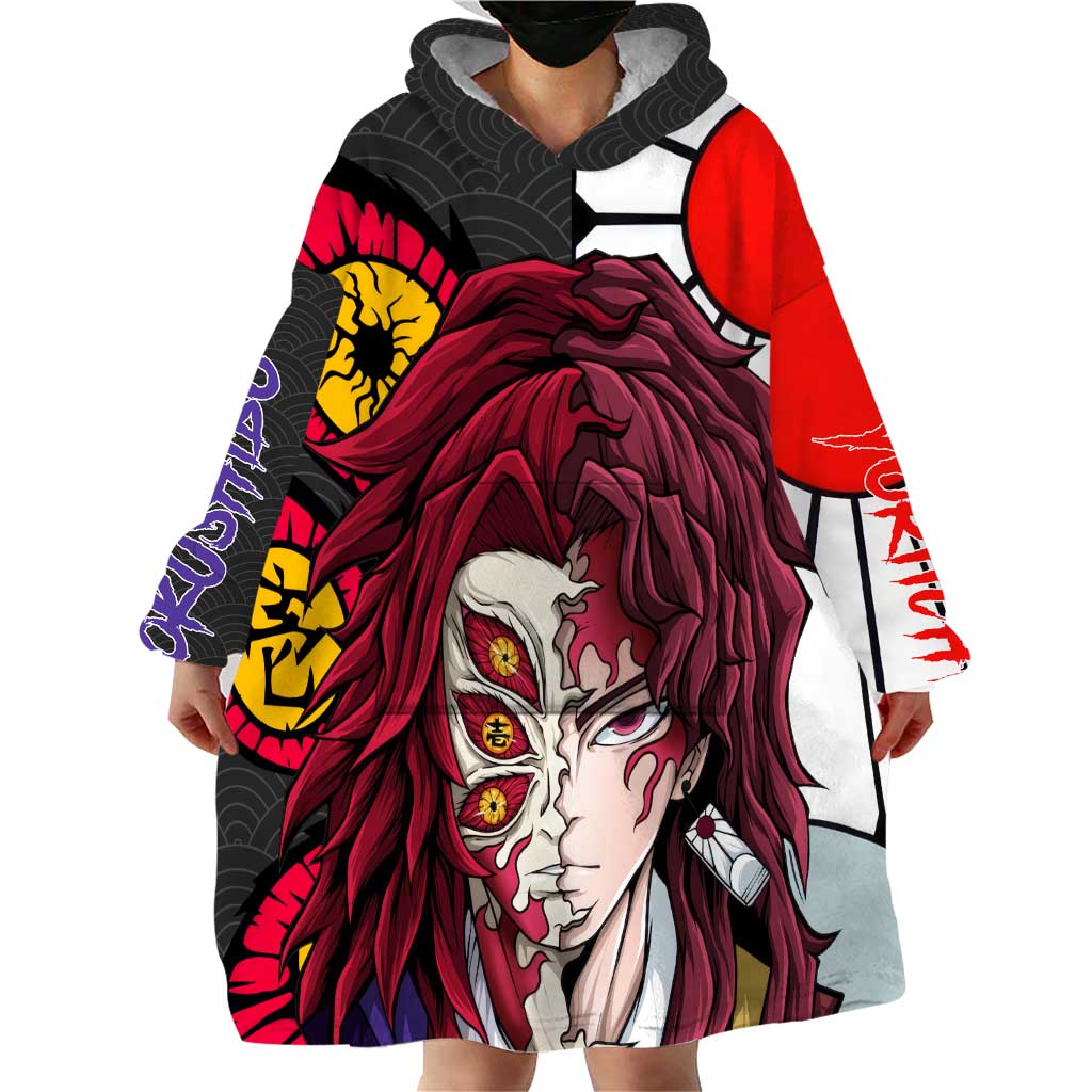 Kokushibo And Yoriichi - Demon Slayer Wearable Blanket Hoodie Anime Style