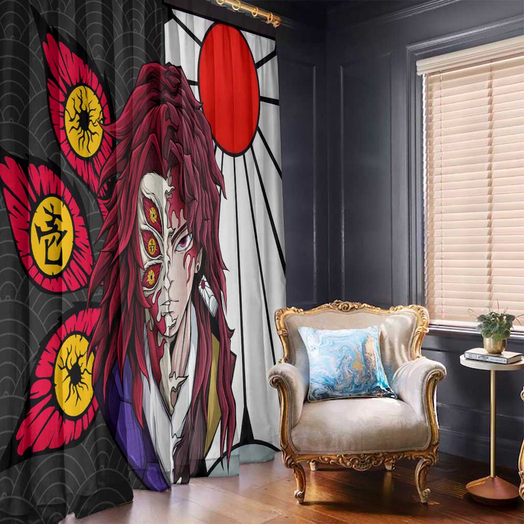 Kokushibo And Yoriichi - Demon Slayer Window Curtain Anime Style