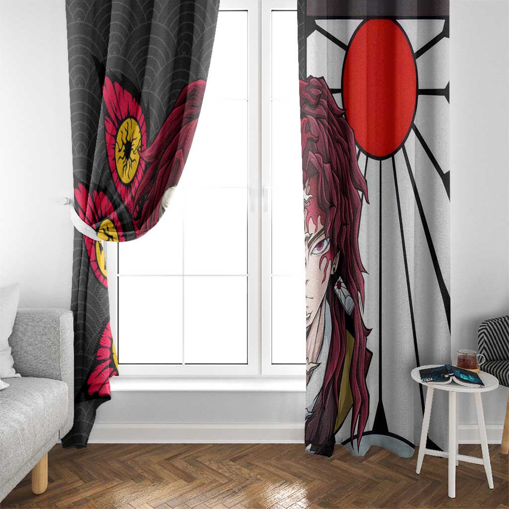 Kokushibo And Yoriichi - Demon Slayer Window Curtain Anime Style
