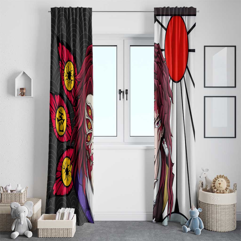 Kokushibo And Yoriichi - Demon Slayer Window Curtain Anime Style