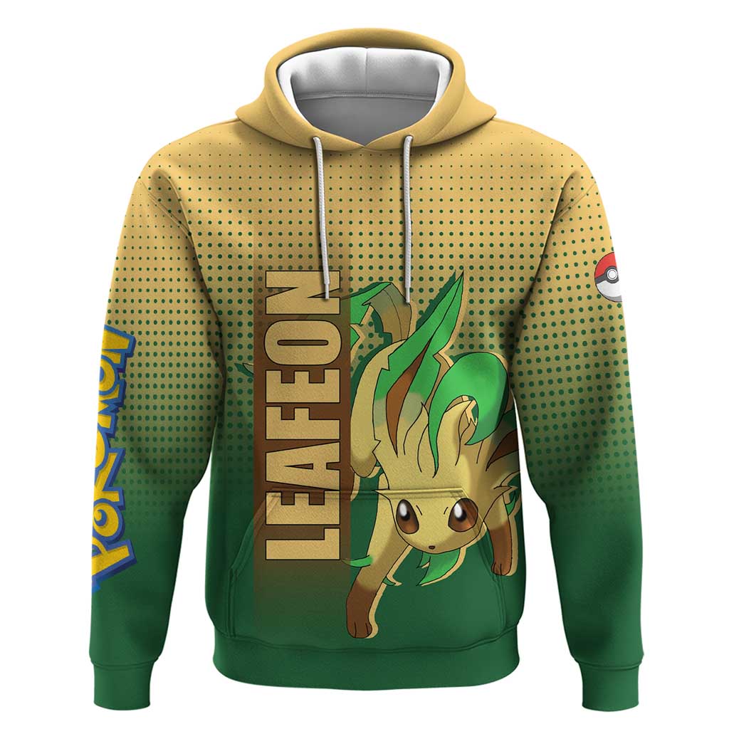 Leafeon from Poké Hoodie with Grass Type Power and Nature Design - The Mazicc