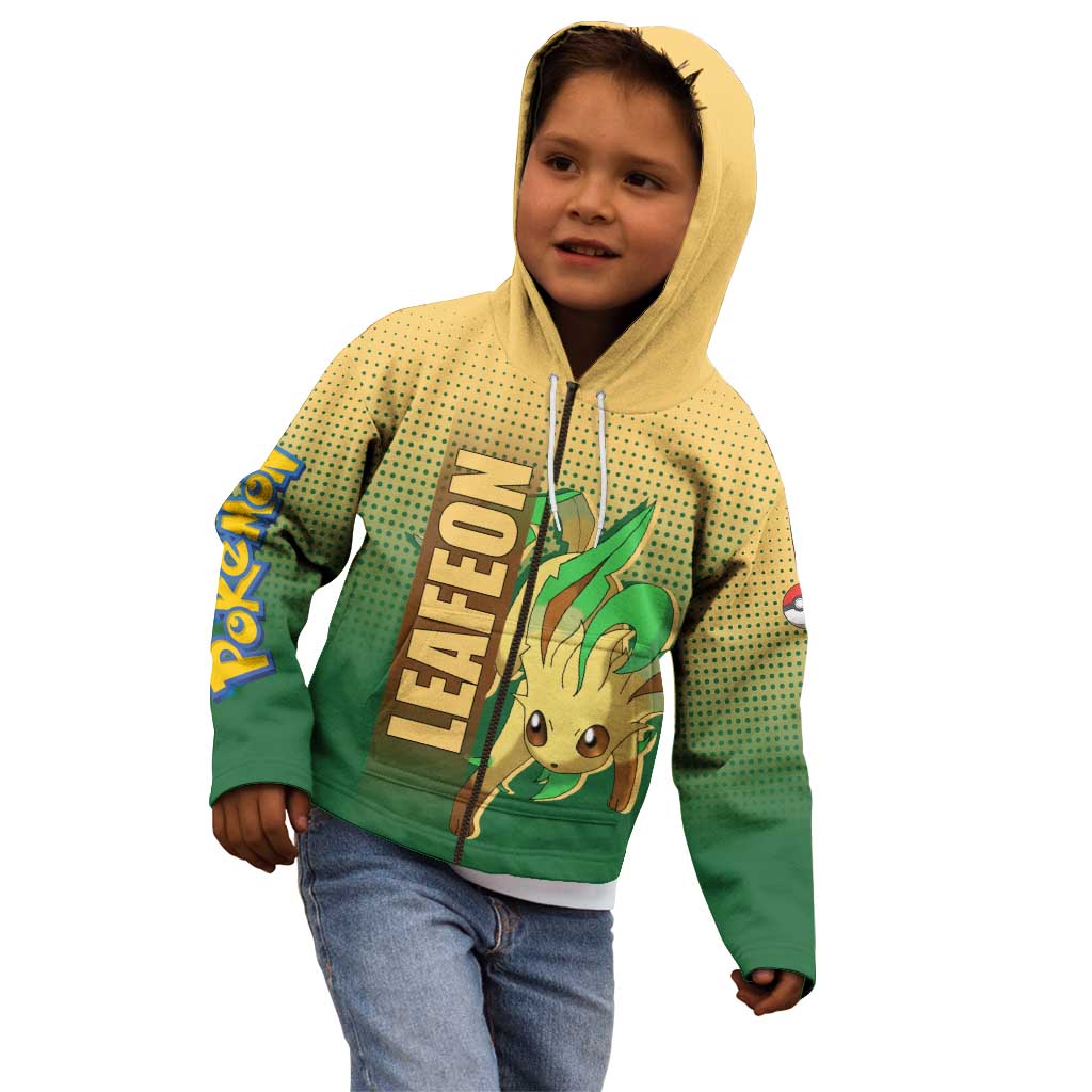 Leafeon from Poké Kid Hoodie with Grass Type Power and Nature Design - The Mazicc