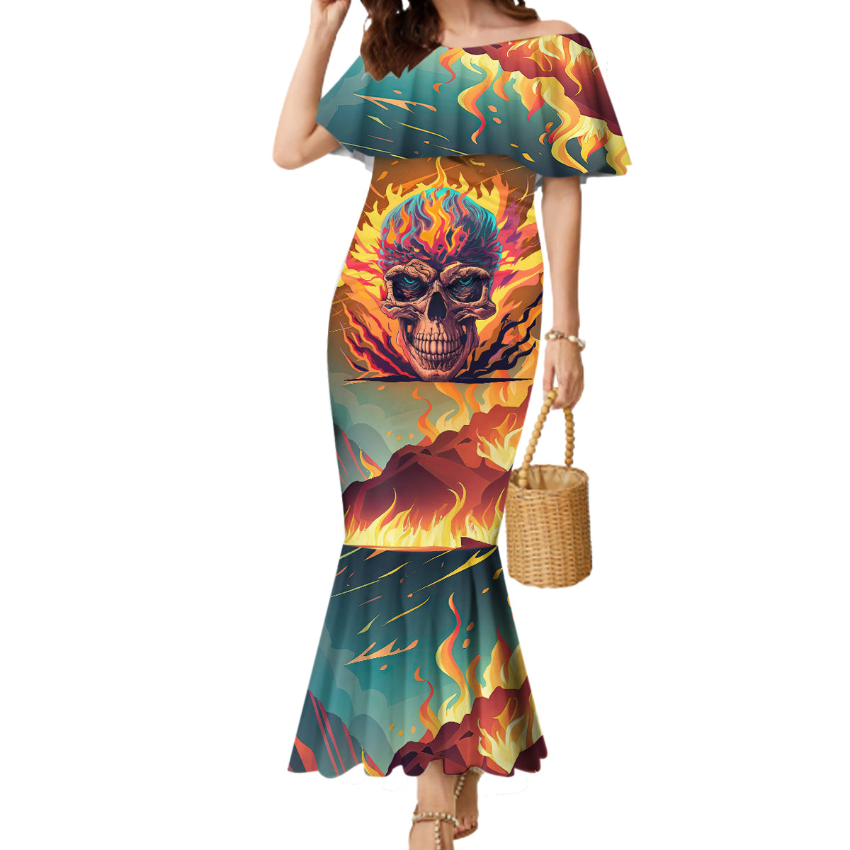 skull-flaming-mermaid-dress-i-can-fix-stupid-but-its-gonna-hurt