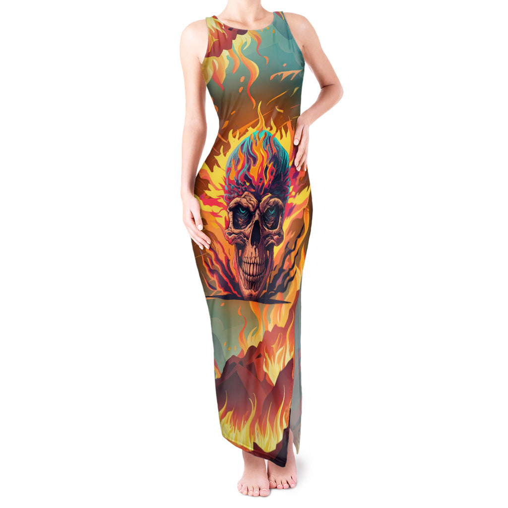 skull-flaming-tank-maxi-dress-i-can-fix-stupid-but-its-gonna-hurt