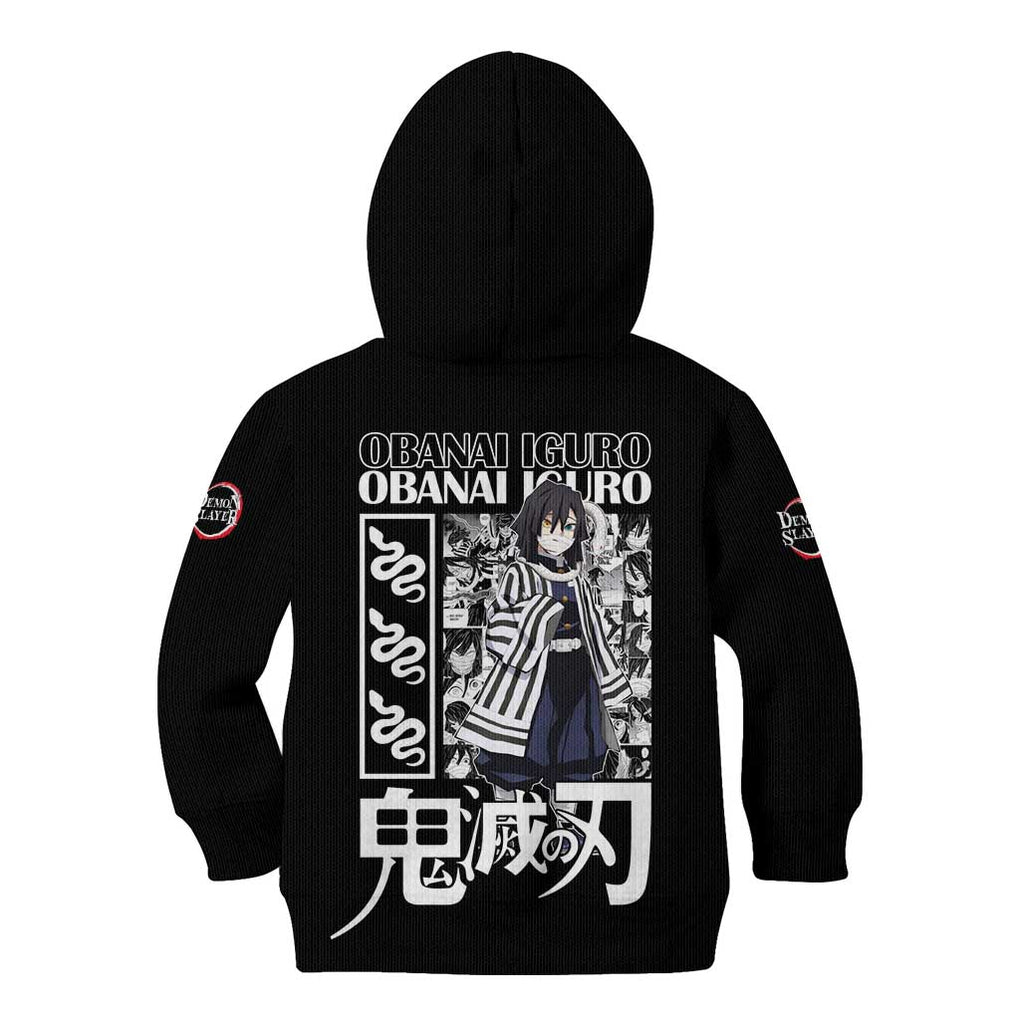 Obanai Iguro Kimesu No Yaiba Kid Hoodie Anime Style