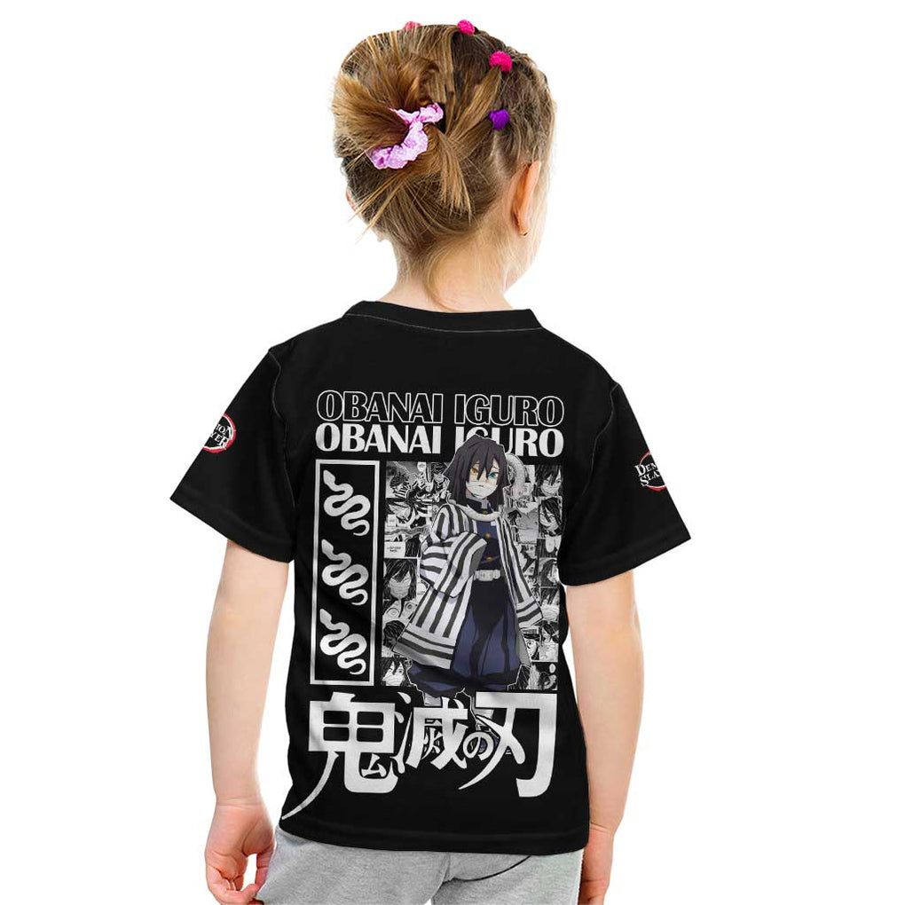 Obanai Iguro Kimesu No Yaiba Kid T Shirt Anime Style
