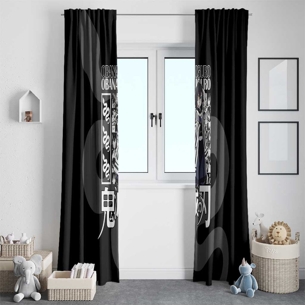 Obanai Iguro Kimesu No Yaiba Window Curtain Anime Style