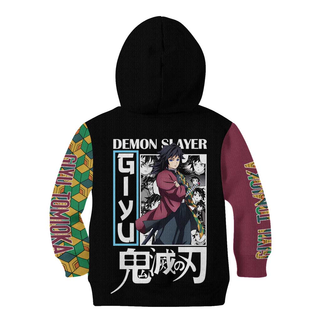 Giyu Tomioka V2 Demon Slayer Kid Hoodie Anime Style