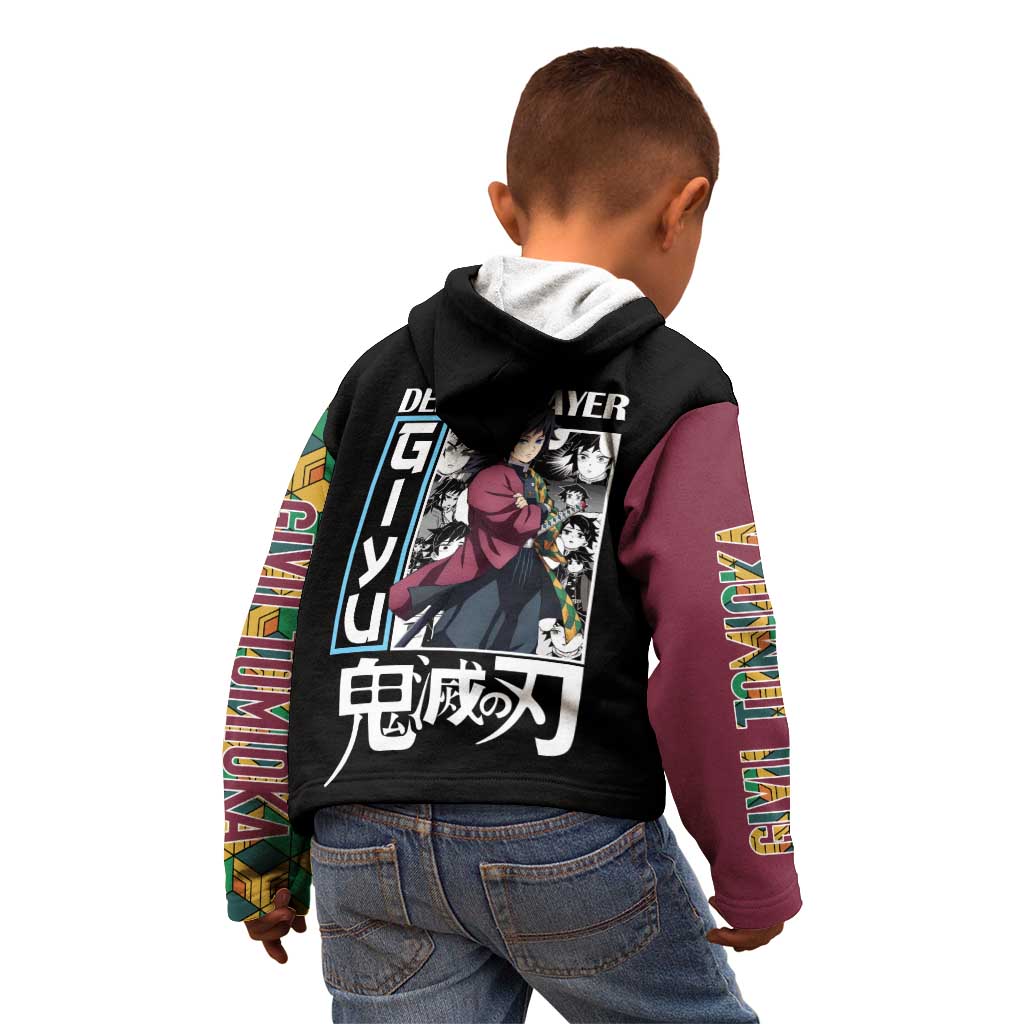 Giyu Tomioka V2 Demon Slayer Kid Hoodie Anime Style