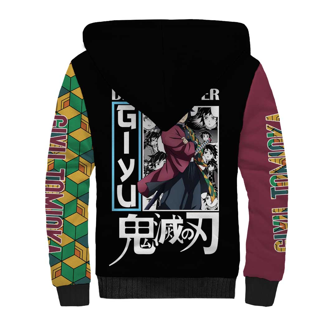 Giyu Tomioka V2 Demon Slayer Sherpa Hoodie Anime Style