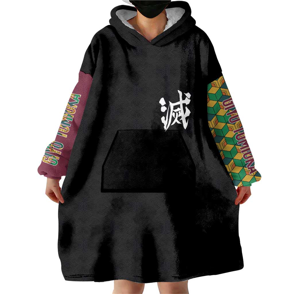 Giyu Tomioka V2 Demon Slayer Wearable Blanket Hoodie Anime Style