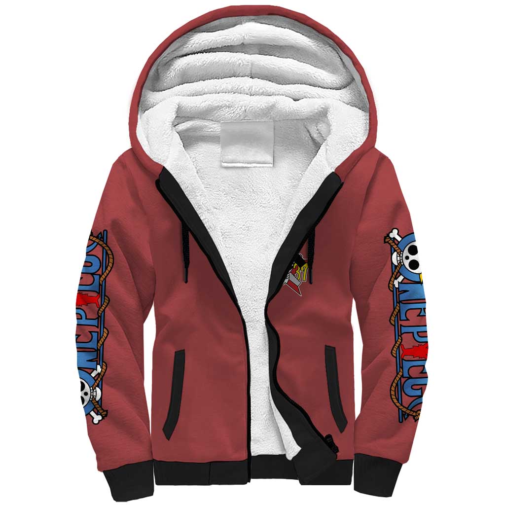 Franky One Piece Sherpa Hoodie Anime Style