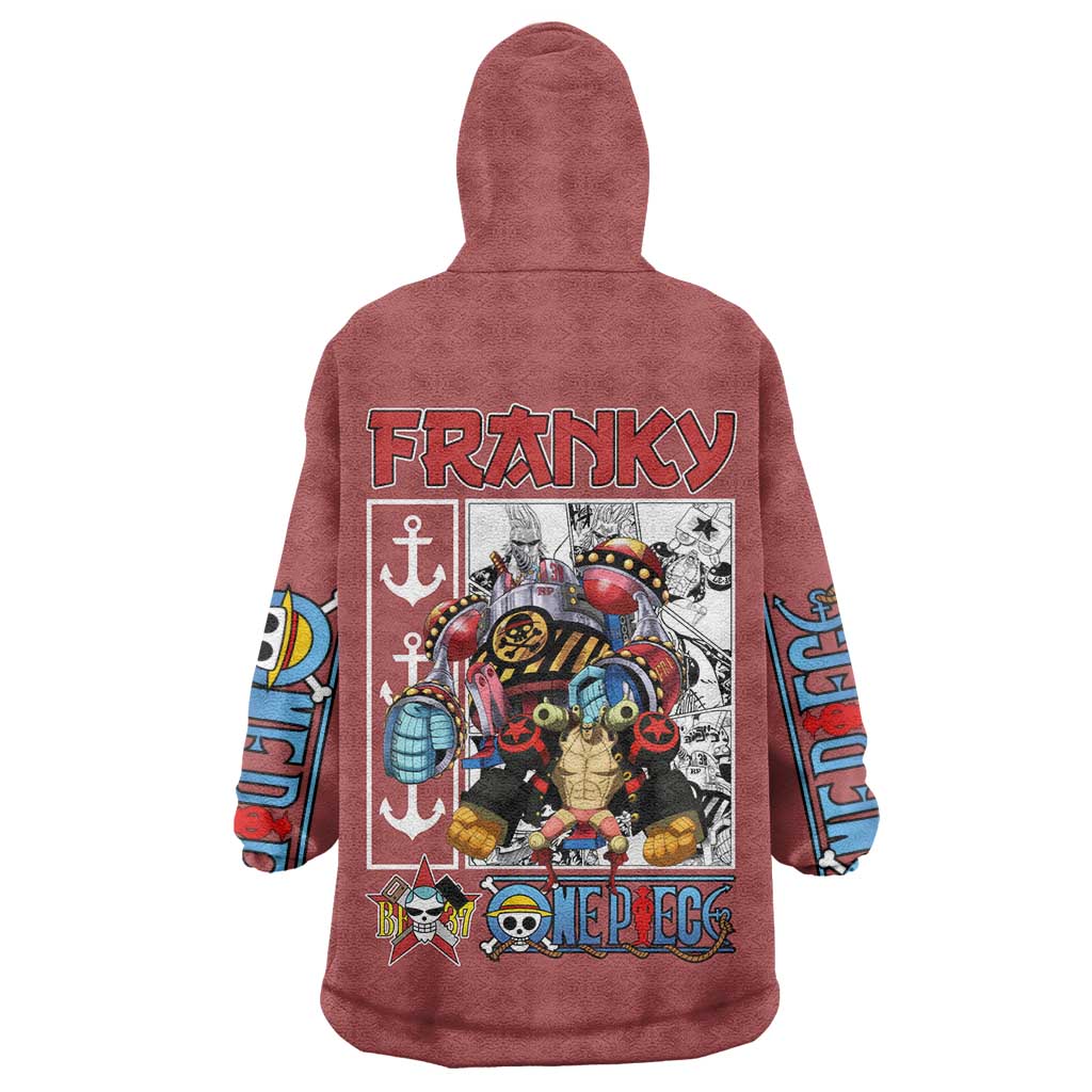 Franky One Piece Wearable Blanket Hoodie Anime Style