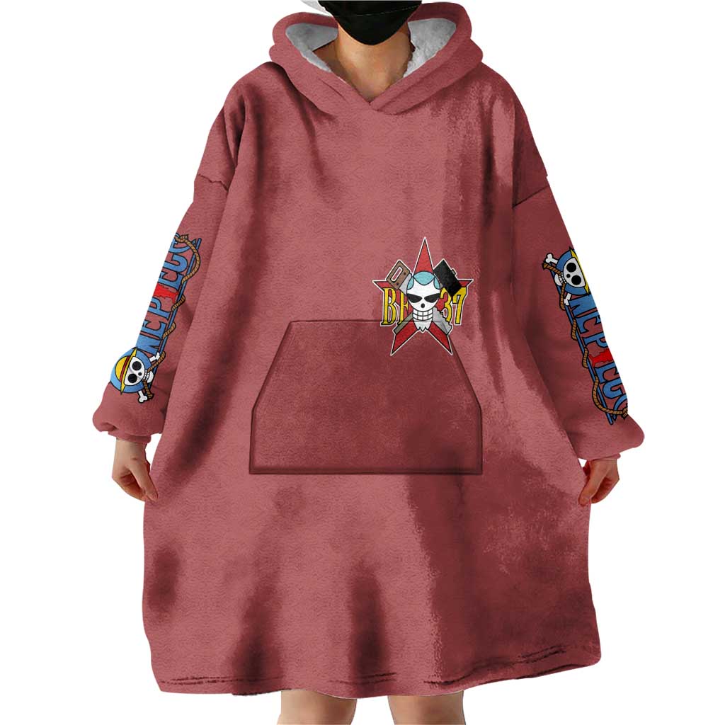 Franky One Piece Wearable Blanket Hoodie Anime Style
