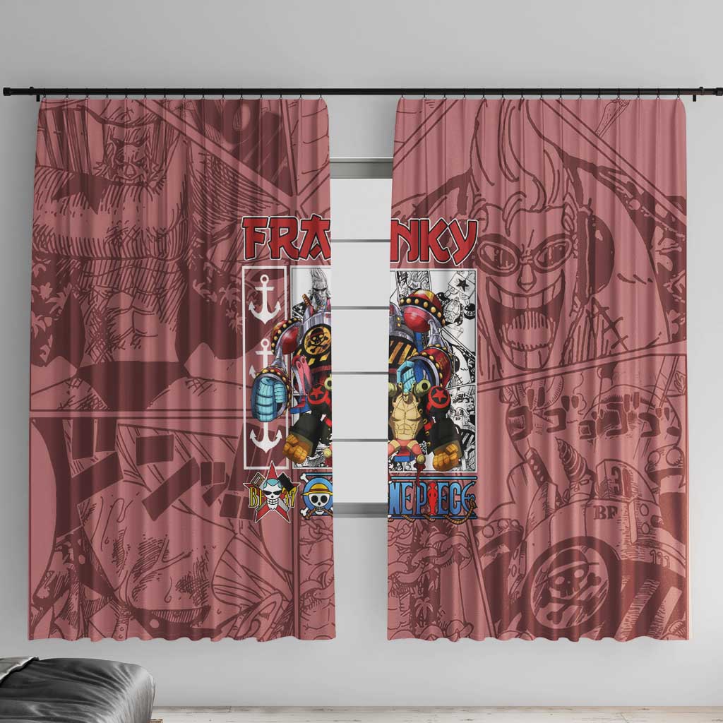 Franky One Piece Window Curtain Anime Style