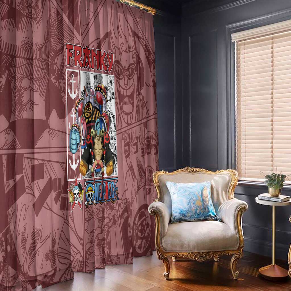 Franky One Piece Window Curtain Anime Style