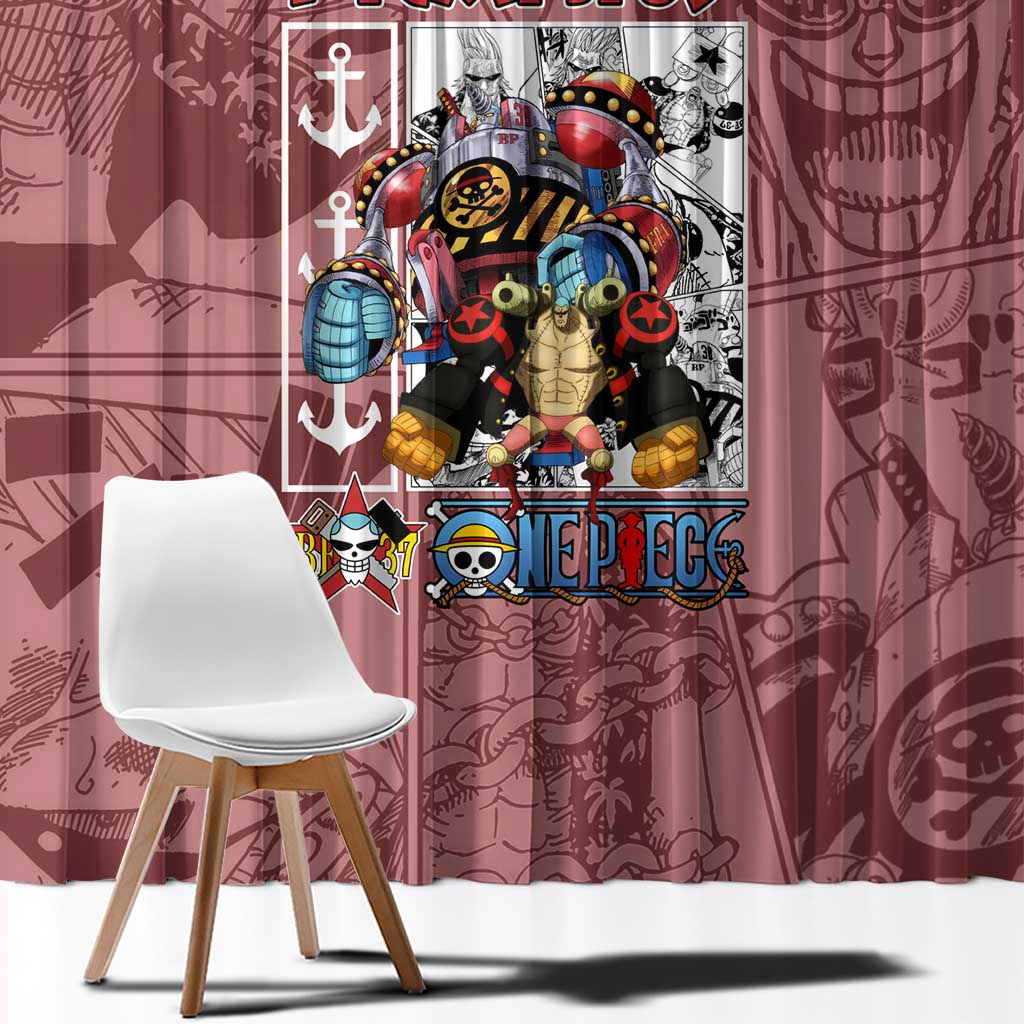 Franky One Piece Window Curtain Anime Style