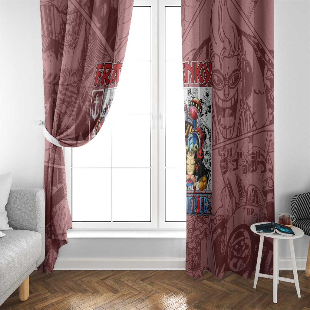 Franky One Piece Window Curtain Anime Style