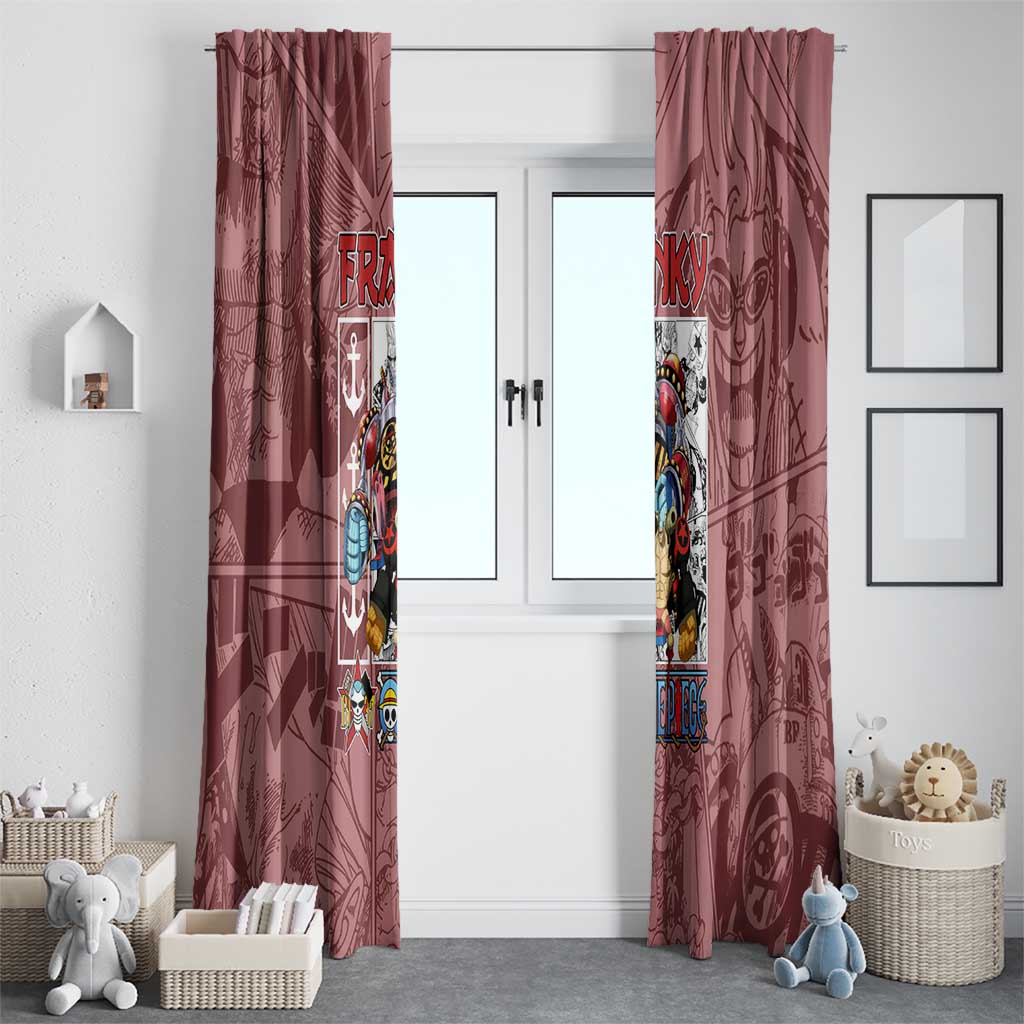 Franky One Piece Window Curtain Anime Style