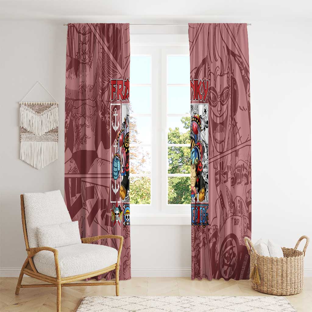 Franky One Piece Window Curtain Anime Style