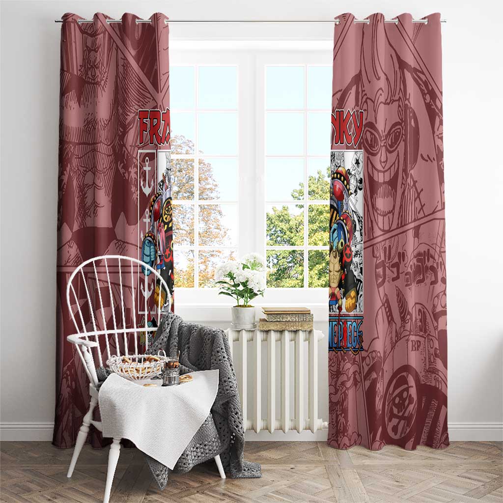 Franky One Piece Window Curtain Anime Style