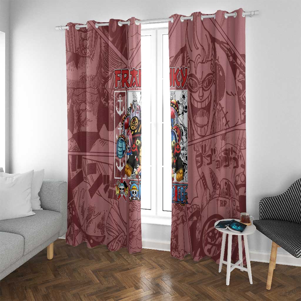 Franky One Piece Window Curtain Anime Style