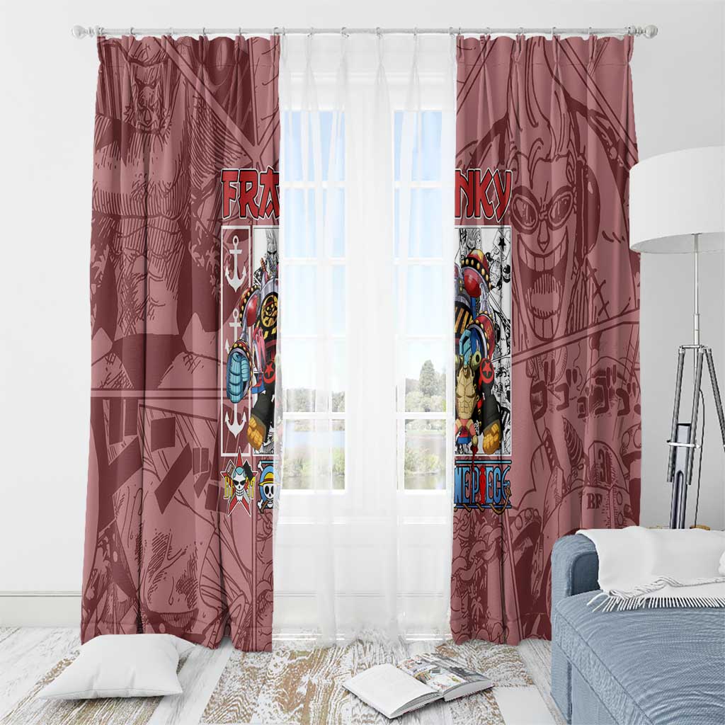Franky One Piece Window Curtain Anime Style